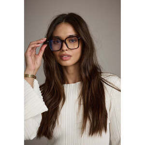 12th Tribe Carolina Tortoise Shell Blue Light Glasses Size O/SO/S